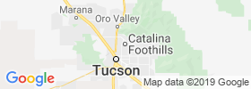 Catalina Foothills map